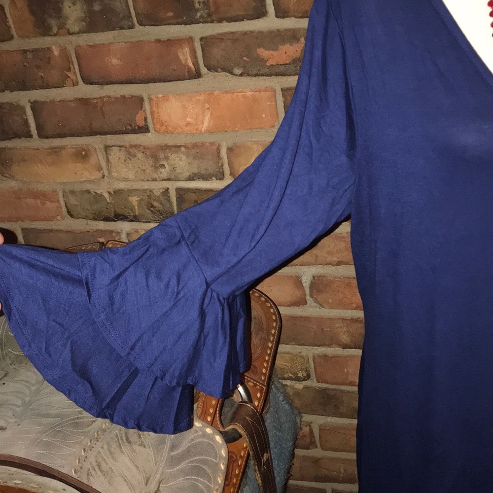 Bellino Blue Plus High Low Tunic - Picture 3 of 8